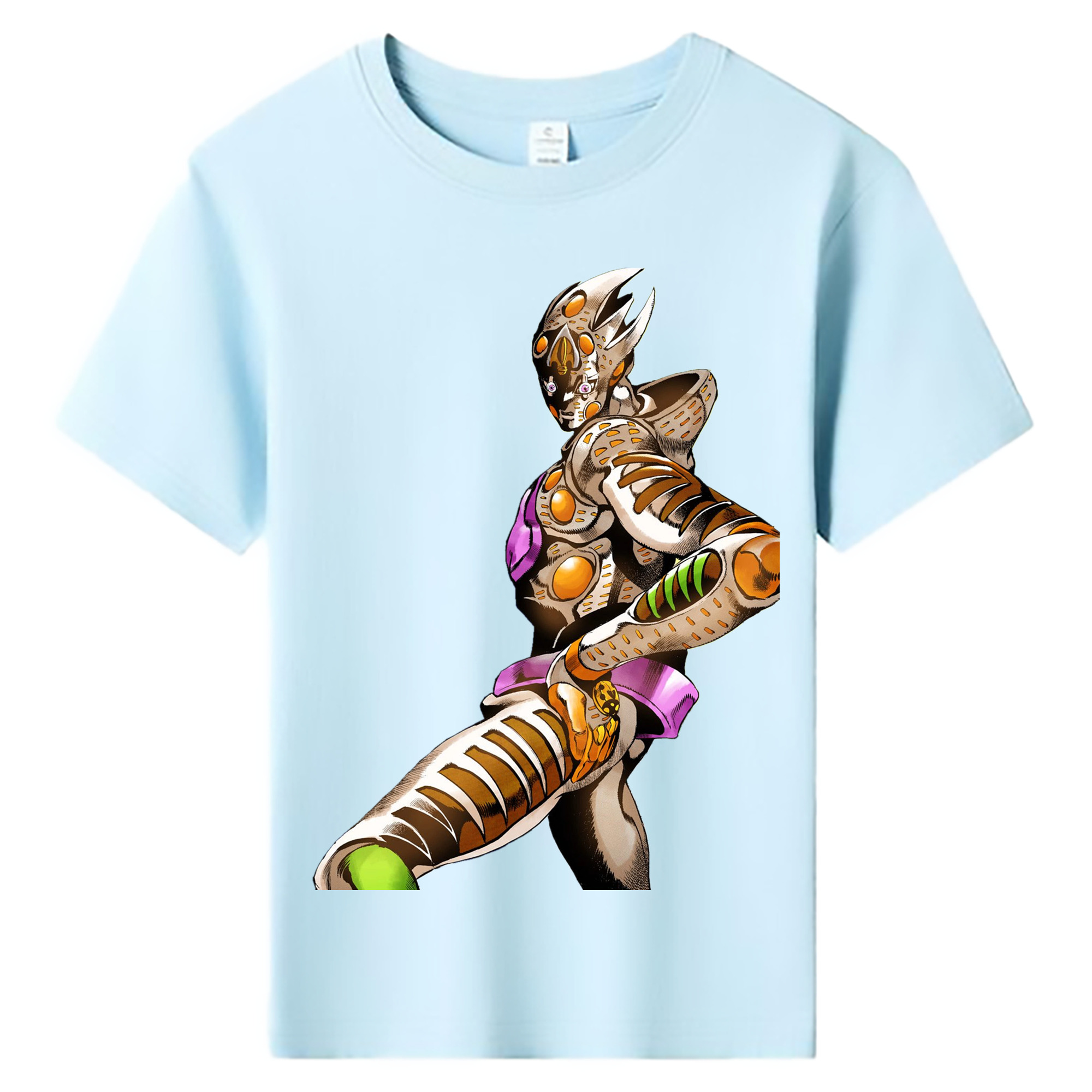 （画像用） ジョジョの奇妙な冒険 ジョルノ?ジョバァーナ JoJo's Bizarre Adventure Giorno Giovanna 綿100％キッズTシャツ（フロントプリント）